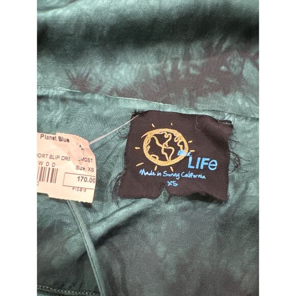 Planet Blue Life by Revolve Christy Slip Mini Dress Size XS in Emerald Green NWT - Picture 7 of 8